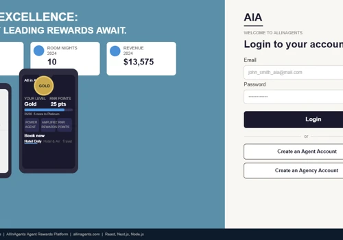 ADA Booking & Agent Rewards Platform for AIC Hotel