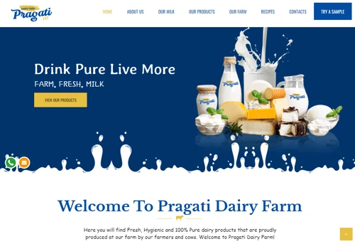 Dairy Farm CMS website