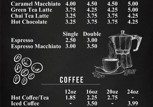 Menu Design for 6b Restaurant
