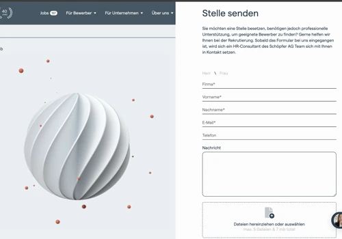 Schöpfer AG - Recruitment and HR Consulting Websit