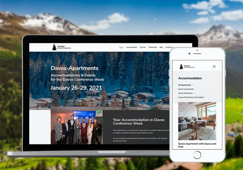 Website Design & Wordpress Development For Davos Apartments
