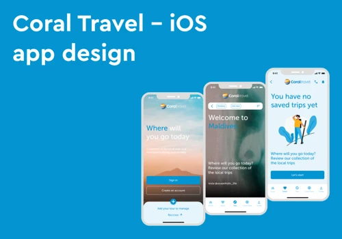 Coral Travel - iOS app design
