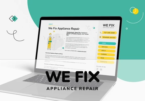 WeFix Appliance Repair: Web Design, Marketing, SW