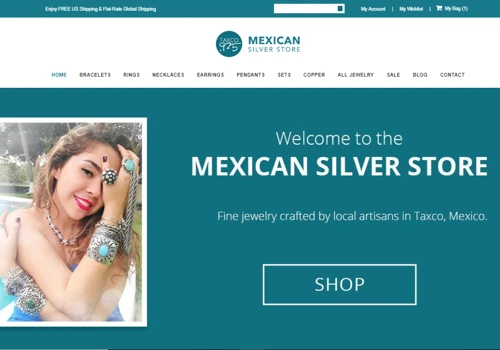 Mexican Silver Store - E Commerce Website