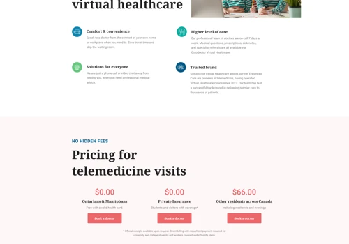 Website UX/UI designs