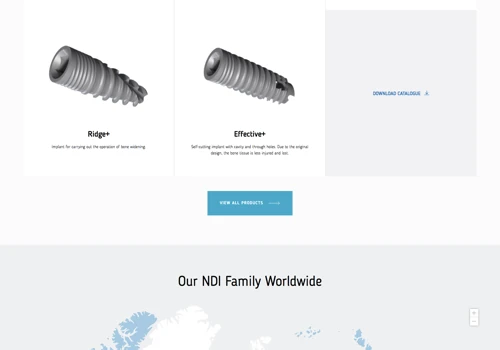 Audit and UX/UI designs for dental implants