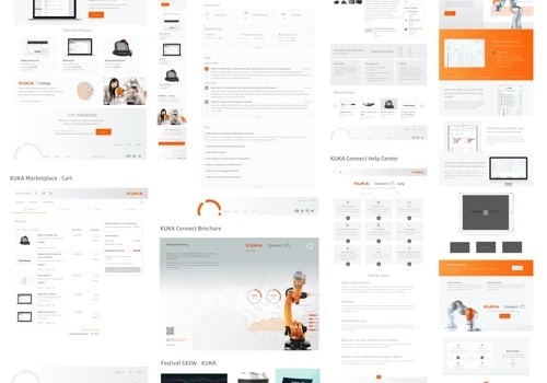 UI/UX and Web Design for Robotics Company, KUKA