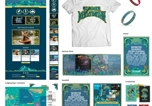 Website and Design for Festival, Summer Meltdown