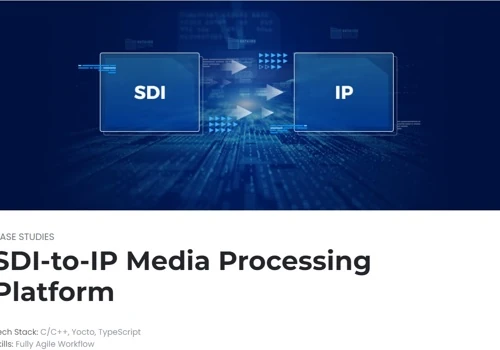 SDI-to-IP Media Processing Platform