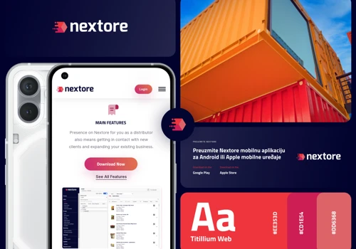 Nextore - Branding - UX/UI Design