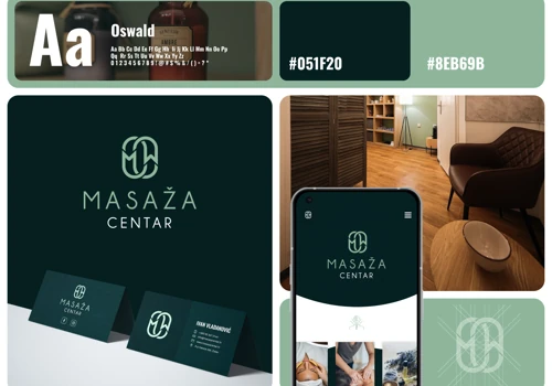 Masaža Centar - Branding - Web Development