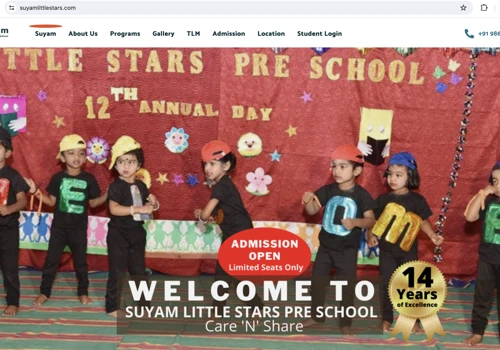 Website development for a school