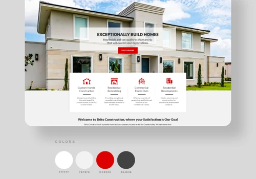 Website Design for Construction Company