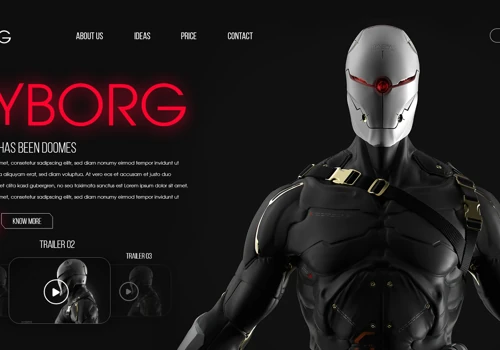 Cyborg Landing Page