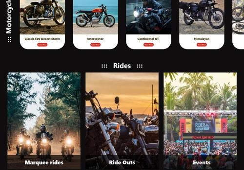 Royal Enfield website Redesign