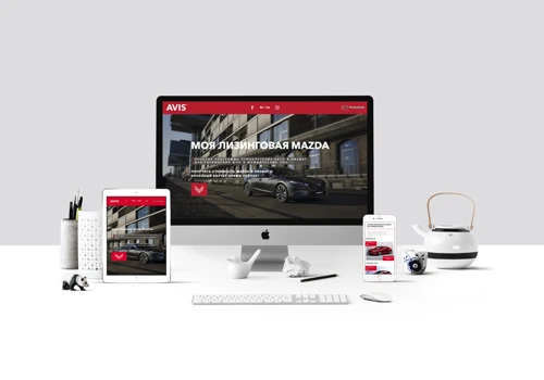 Mazda leasing single page website