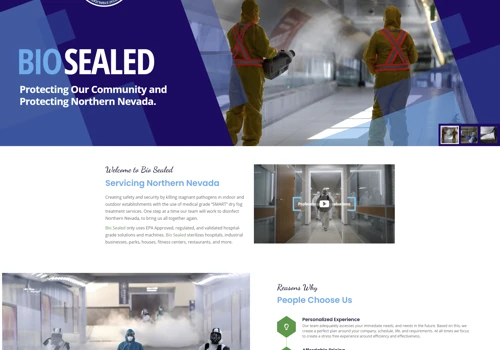 Bio Sealed - Web Development