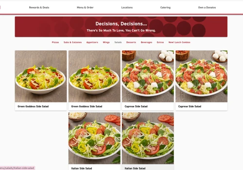 Donatos Pizza Web