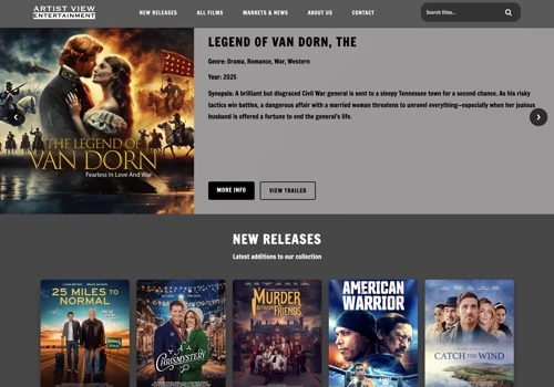 Website Redesign & Film Catalog Integration