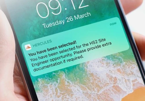 KLOC develop an innovative, industry-leading recruitment app for Hercules Site Services