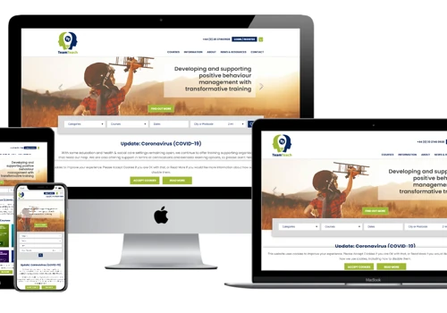 KLOC develop fully integrated and mobile responsive website for Team Teach