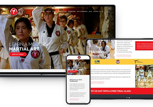 Web Design for Arch Taekwondo