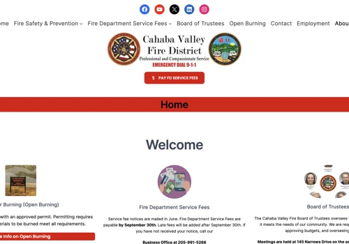 Cahaba Valley Fire – Public Safety Web Platform