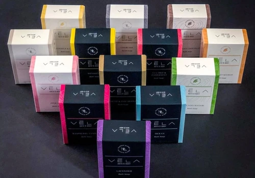 Vela Bath & Body Branding