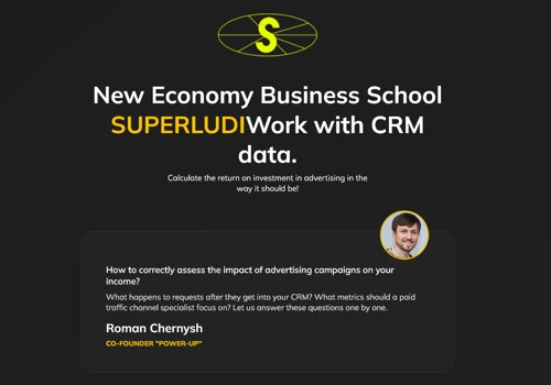 SUPERLUDI: Work with CRM