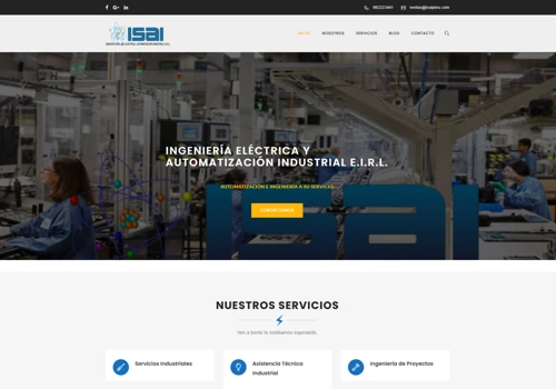 Professional Website for ISAI Peru