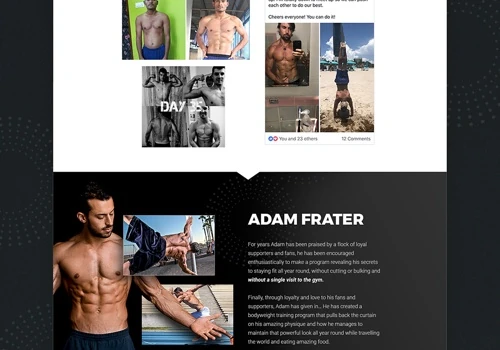 Fitness Landing Page Design