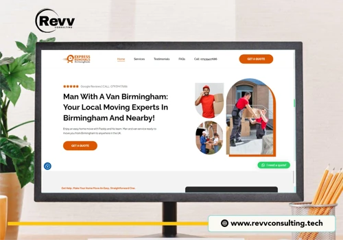 Man and van Website Design Service