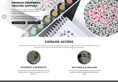 Pioneer Student Home Page Redesign