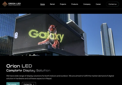 ORION LED - Business Website Development