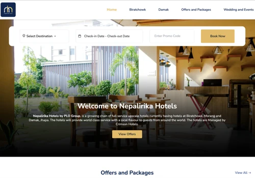Nepalirika Hotel Website