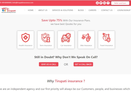 Insurance Company Website