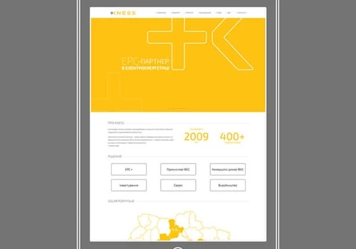 Development of a Corporate Website for the Company «KNESS»