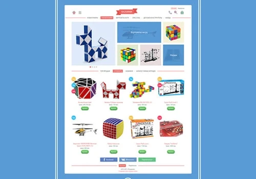 Website Development for the Online Toy Store «Razumnik»