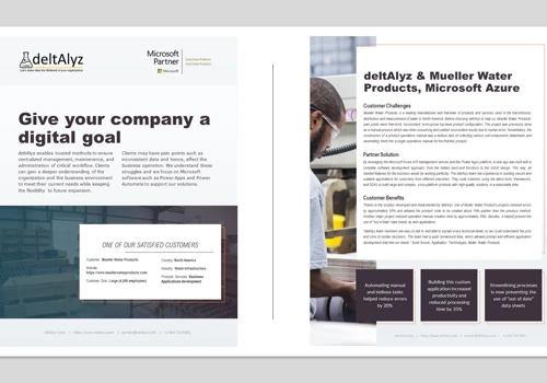 Mueller Water Products Custom Software development