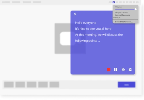 AUDIO CAPTIONING APP