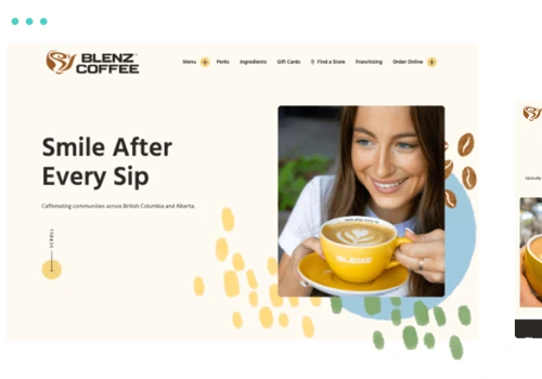 Website Redesign for a Popular Coffee House Chain