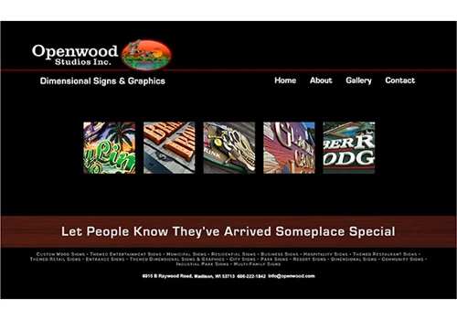 Openwood Studios Web Site