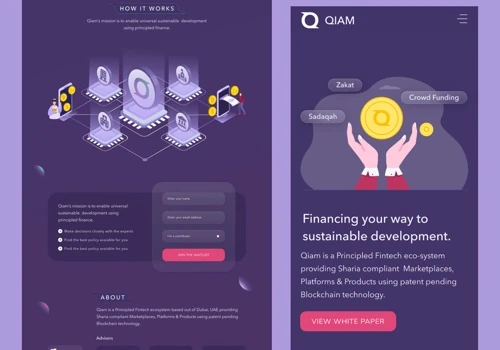 Landing Page For Qiam