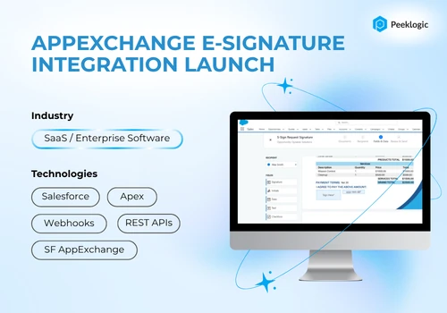 Salesforce AppExchange E-Sign Integration Launch