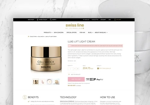 Luxury Skincare retailer Swissline: 63% INCREASE In Conversion Rate, 24% INCREASE In Revenue