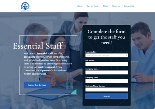 Health Staffing Solution Agency | Online Presence
