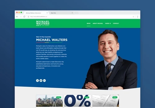 Michael Walters Website Redesign