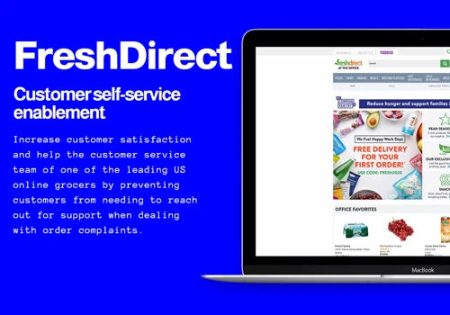 FreshDirect Customer self-service enablement