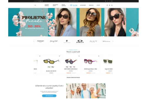 Wide selection of glasses from global brands