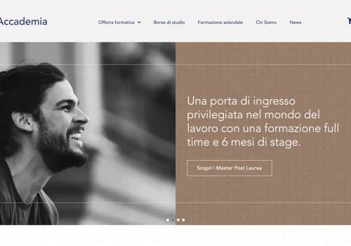 UX/UI per un'Accademia di Eccellenza